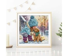Letistitch Siuvinėjimo kryželiu rinkinys "Geriausi draugai" 28x27cm SLETIL9925
