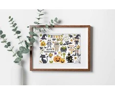 Letistitch Kryželiu siuvinėjimo rinkinys „Halloween Sampler“ 38x27m SLETIL8225