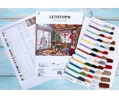 Letistitch Siuvinėjimo kryželiu rinkinys "Kalėdų namelis" 43x29cm SLETIL8105