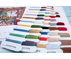 Letistitch Siuvinėjimo kryželiu rinkinys "Kalėdų namelis" 43x29cm SLETIL8105