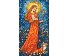 Letistitch Siuvinėjimo kryželiu rinkinys „Rudens deivė“ 20x37 cm LI55-00