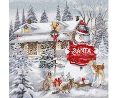 Letistitch Siuvinėjimo kryželiu rinkinys "Prašau sustoti čia" 31 x 31 cm SLETIL9977