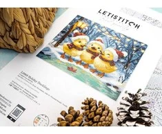 Letistitch Kryželiu siuvinėjimo rinkinys "Šventiniai ančiukai" 24 x 20 cm SLETIL9968