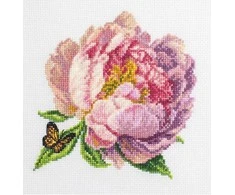 luca S Skaičiuojamas kryželiu rinkinys su lanku „Rozella“ Bijūnas 12x12cm SBC206
