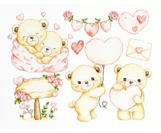 luca S Kryželiu siuvinėjimo rinkinys „Little Hearts Collection“ 26 x 20 cm SB1446