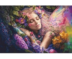 LetiStitch luca S Siūlų kryželiu rinkinys "Gėlių lova" 42x28cm SLETIL8081