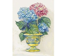 LetiStitch luca S (D) Hydrangea Blooms 30x22cm SLETIL8065