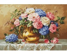 luca S Kryželiu siuvinėjimo rinkinys. "Auksinis žiedas" 30x21 cm SG723