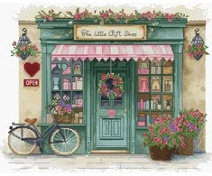 luca S Kryželiu siuvinėjimo rinkinys "The Little Gift Shop" 26x21 cm SB1429