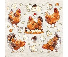 LetiStitch luca S Dryžuotos vištos 33x30 cm SLETIL8819