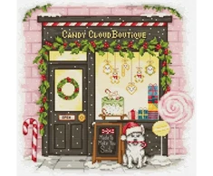 luca S Kryželiu siuvinėjimo rinkinys "Candy Cloud Boutique" 26x26 cm SB1447