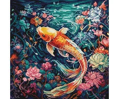 luca S Skaičiuojamas kryželių siuvinėjimo rinkinys "Jūrų gyvenimas" 25x25cm SBU5032