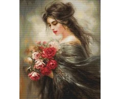 luca S Kryželiu siuvinėjimas "Serene Beauty" 25x36cm SB703
