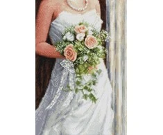 luca S Siuvinėjimo kryželiu rinkinys Nuotaka 19x28cm SBU5023