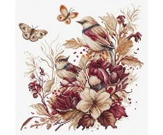 luca S Siuvinėjimo kryželiu rinkinys The Birds-Autumn 21x21cm SB2419