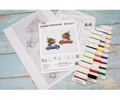 luca S Žaislų kryželiu siuvinėjimo rinkinys The Gift Car SJK035