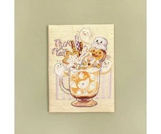 LetiStitch luca S Siūlų kryželiu rinkinys "Saldainiai ar gudrybės" 13x17cm SLETIL8810