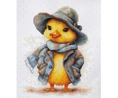 luca S Kryželiu siuvinėjimo rinkinys The Detective Duck 15x18 cm SB1416