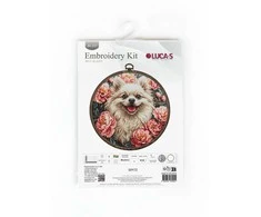luca S Kryželiu siuvinėjimo rinkinys su lanku "Spitze" 19 x 19 cm SBC237