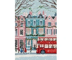LetiStitch luca S Kryželio rinkinys Londono sniegas 19x27cm SLETIL9919