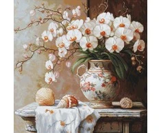 luca S Petit Point rinkinys - Orchidėjos elegancija 20x20cm SG714