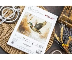 luca S Ristinukai "Petit Point Kit Golden Flight" 21 x 16 cm SG730