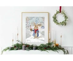 LetiStitch luca S Siuvinėjimo kryželiu rinkinys Christmas Caroling 21x27cm SLETIL9918