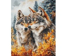 luca S Kryželių siuvinėjimo rinkinys Miško sargiai 25x32cm SBM3022