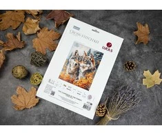 luca S Kryželių siuvinėjimo rinkinys Miško sargiai 25x32cm SBM3022