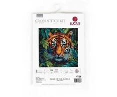 luca S Kryželiu siuvinėjimo rinkinys „Tiger of the Jungle“ 27x27cm SBU5048