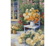 luca S Kryželiu siuvinėjimo rinkinys "Garden Corner" 27x36,5cm SBU5056