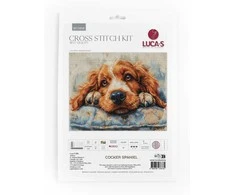 luca S Kryželiu siuvinėjimo rinkinys "Cocker Spaniel" 32x25cm SBU5058