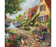 luca S Siuvinėjimo kryželiu rinkinys Summer Splendor 35x35cm SBU5078