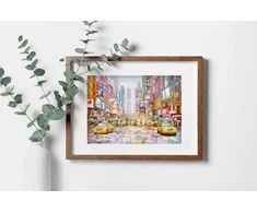 LetiStitch luca S Kryželiu siūlų rinkinys New York Times Square 38x27cm SLETIL8222