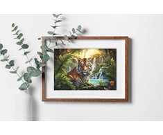 LetiStitch luca S Kryželiu siuvinėjimo rinkinys Waterfall Rest 40x27cm SLETIL9900