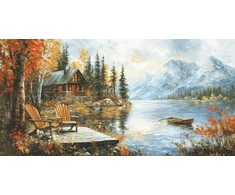 luca S Kryželiu siuvinėjimo rinkinys „Auksinio sezono atgarsiai“ 70x35cm SB716