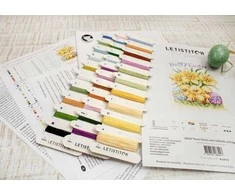 LetiStitch luca S (D) Trys viščiukai su narcizais ir kiaušiniu 15x18,5cm SLETIL8059 (ES)