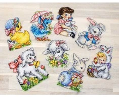 LetiStitch luca S Velykinių ornamentų rinkinys, 8 vnt. SLETIL8032