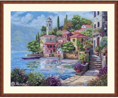 Merejka Siuvinėjimo kryželiu rinkinys "Pajūrio sodai" 31x40 SK297