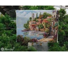 Merejka Siuvinėjimo kryželiu rinkinys "Pajūrio sodai" 31x40 SK297