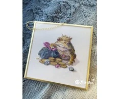 Merejka Kryželiu siuvinėjimo rinkinys "Auksinė rupūžė" 11x12 cm SK280A