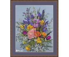 Merejka Siuvinėjimo kryželiu rinkinys "Sodo pabudimas" 40х31 cm SK271