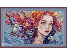 Merejka Kryželiu siuvinėjimo rinkinys "Vanduo" 36,5x20 cm SK275