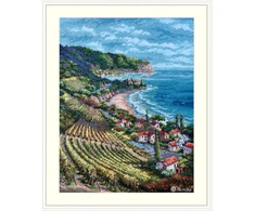 Merejka Kryželio siuvinėjimo rinkinys „Pajūrio vaizdas“ 33,5x25 SK226