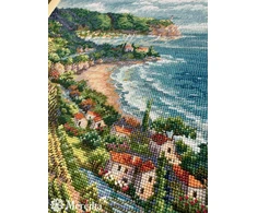 Merejka Kryželio siuvinėjimo rinkinys „Pajūrio vaizdas“ 33,5x25 SK226