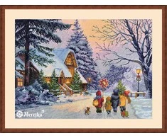 Merejka Siuvinėjimo kryželiu rinkinys "Carol of the Bells" 30x41 cm SK289