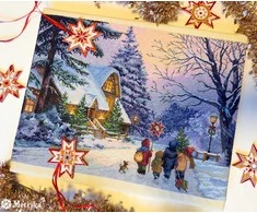 Merejka Siuvinėjimo kryželiu rinkinys "Carol of the Bells" 30x41 cm SK289
