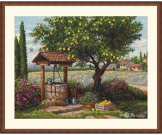 Merejka Ristinių dygsnių rinkinys "Po citrinmedžiu" 39,5x30 SK304