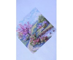 Merejka Kryželių siuvinėjimo rinkinys Pavasaris 11,5x11,5 cm SK268B