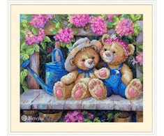 Merejka Siuvinėjimo kryželiu rinkinys Sodo draugai 21x24,5 SK265